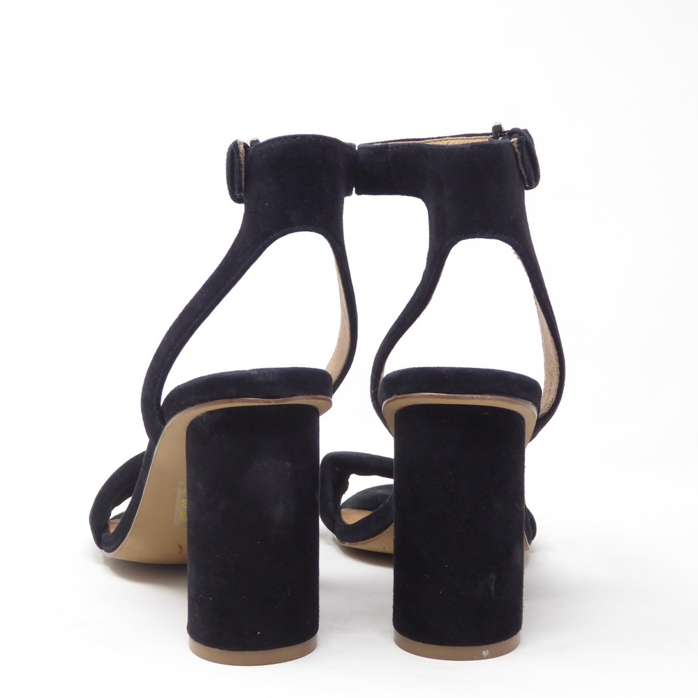 Madewell Rosalie Women Sandals Black Suede Block Heel Ankle Strap 8.5 - Picture 5 of 10